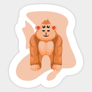 Cute Kingkong Mascot Sticker